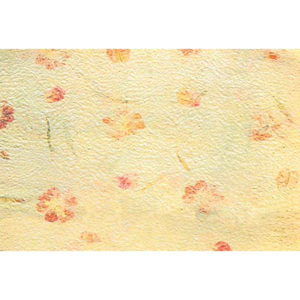 FOGLI CARTA STAMPA FIORI CM50X50 BEIGE